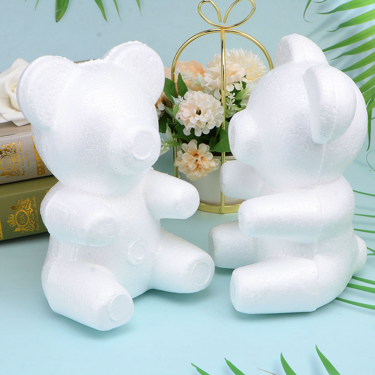 Art Craft Activities For Preschoolers - 2Pcs 15Cm Sitting Foam Bear Craft