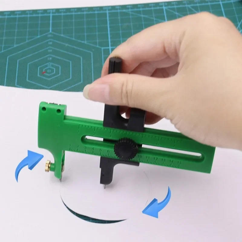 Art Craft Hobbies - Adjustable Handheld Circular Art Cutter Multi