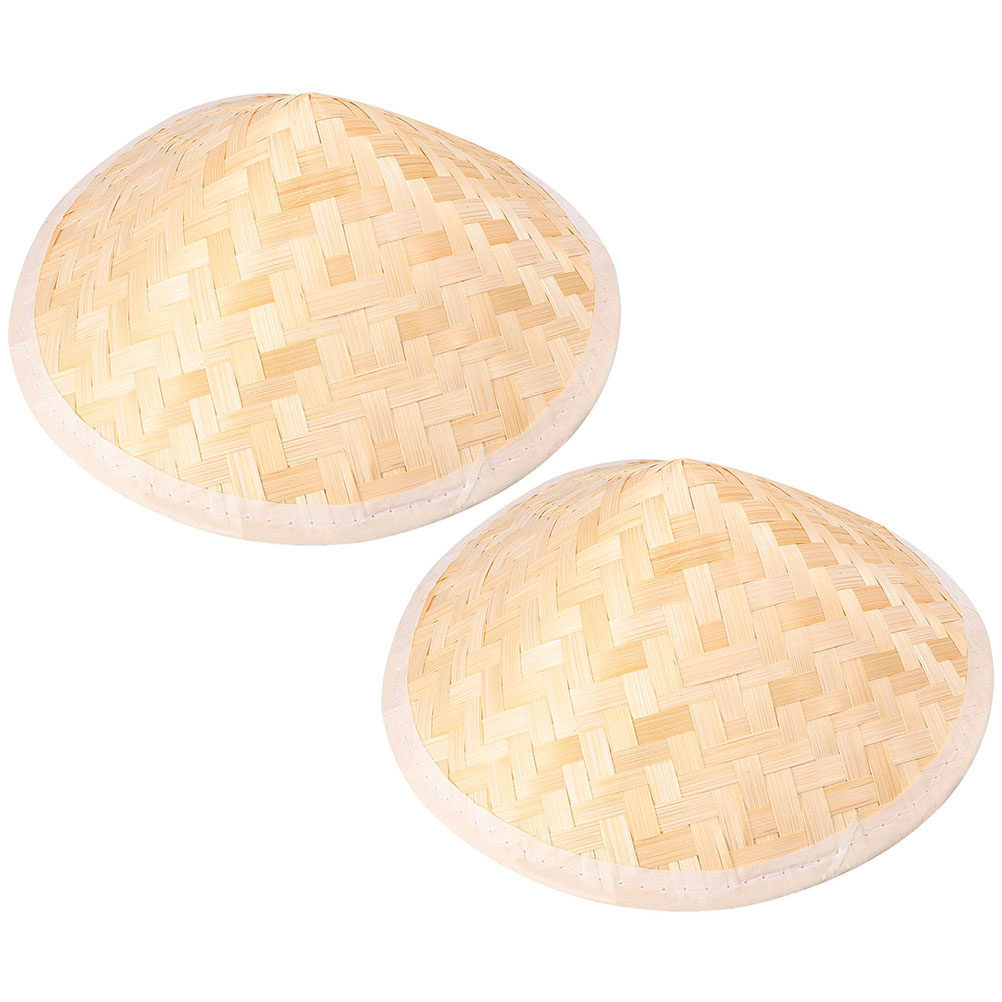 Art And Craft Photos - 2Pcs Bamboo Woven Hats Kids Creative