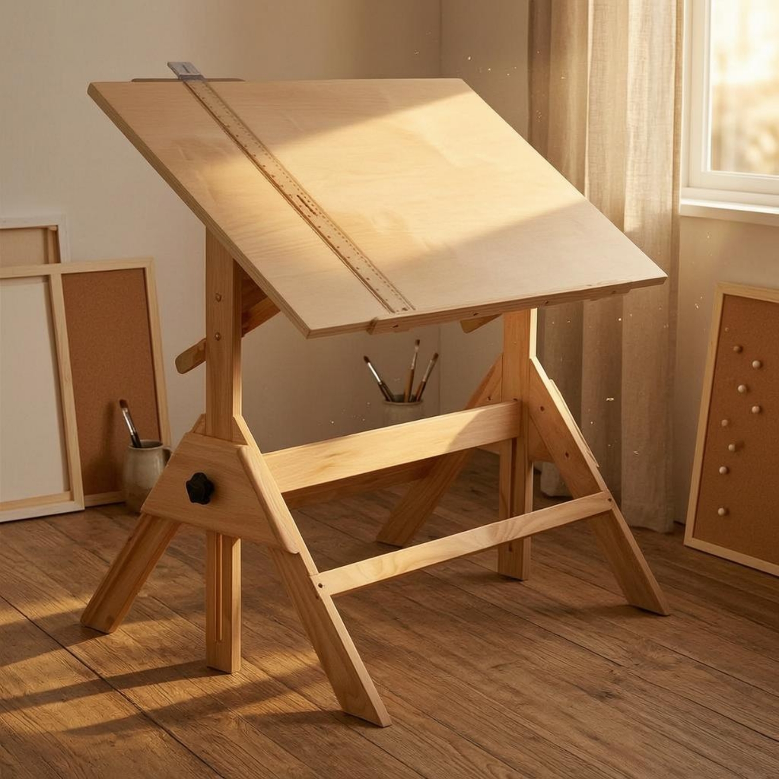 Art & Craft Paper Ideas - Adjustable Drafting Table L-Shaped Drafting Ruler