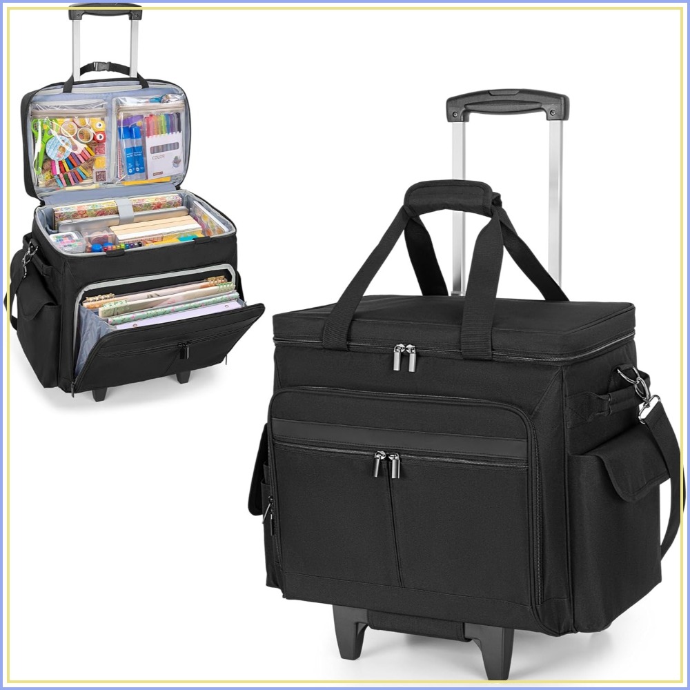 Art Crafting - Rolling Scrapbook Tote with Expandable File