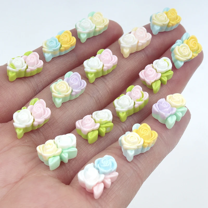 Art Craft Toddler - 30/300pcs Mini Flowers Resin Patch Nairl