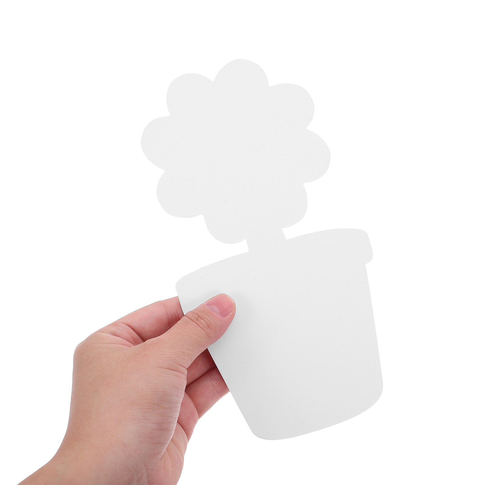 Art Craft Class - 20Pcs White Cardboard Flower Pot Ornaments