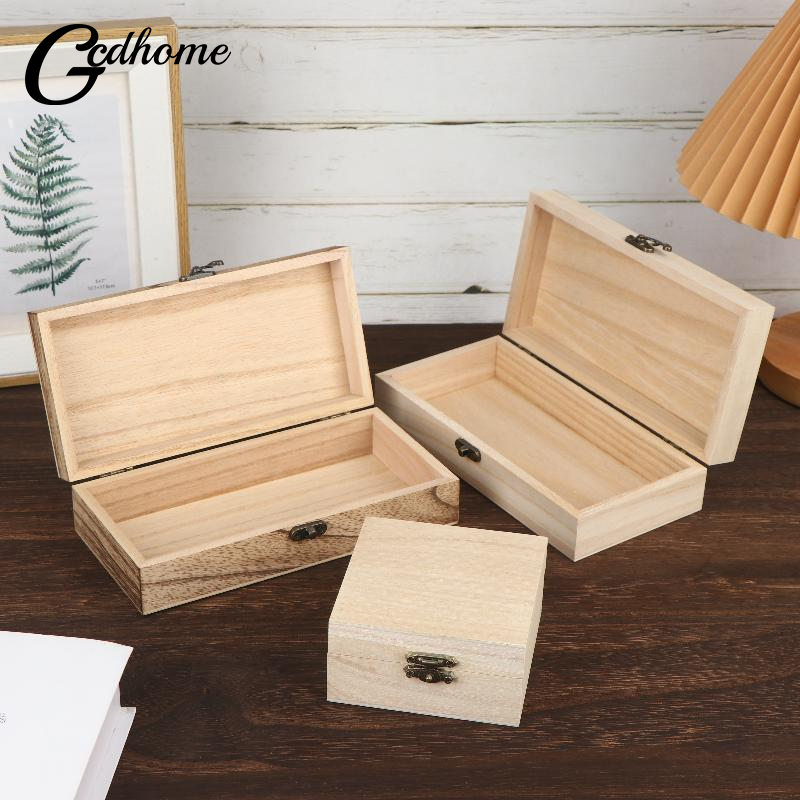 Art Craft Hobbies - Rustic Vintage Style Wooden Storage Box
