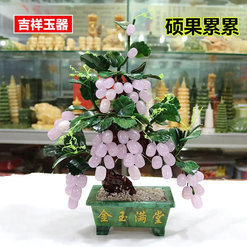 Stone ornament grape tree Zhao - مراجعة Art Craft Christmas Tree وسعره