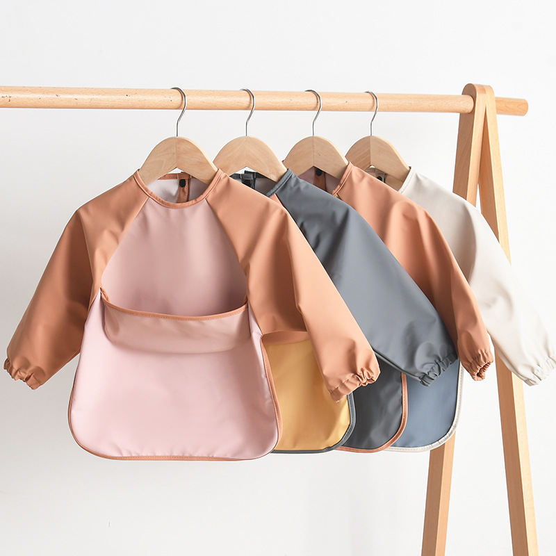 Kids Baby Long Sleeved PU Bibs - مراجعة Art Craft Toddler وسعره