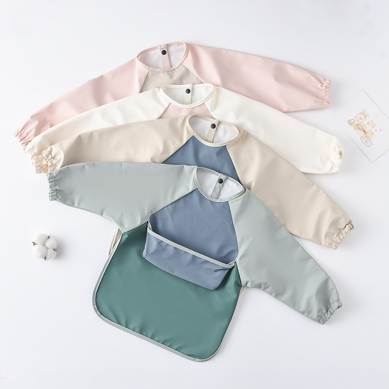 Kids Baby Long Sleeved PU Bibs - مراجعة Art Craft Toddler وسعره