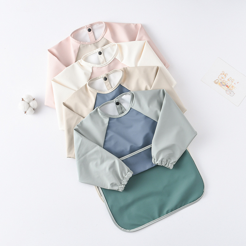 Kids Baby Long Sleeved PU Bibs - مراجعة Art Craft Toddler وسعره