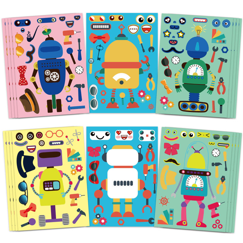 Assemble Robot Stickers For Ki - مراجعة Art Craft Toddler وسعره