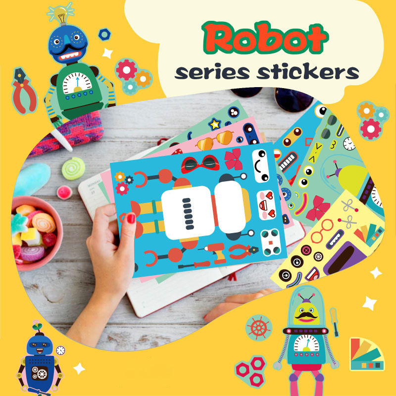 Assemble Robot Stickers For Ki - مراجعة Art Craft Toddler وسعره