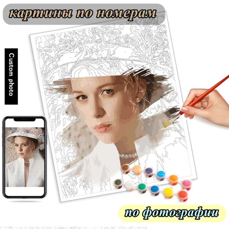 Photo Custom Painting By Numbe - مراجعة Art And Craft Photos وسعره