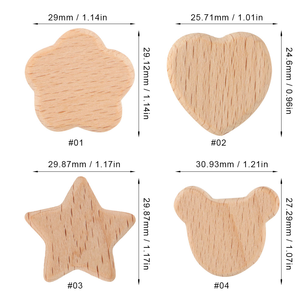Kovict 15pcs Beech Wood Bear F - مراجعة Art Craft Handmade وسعره