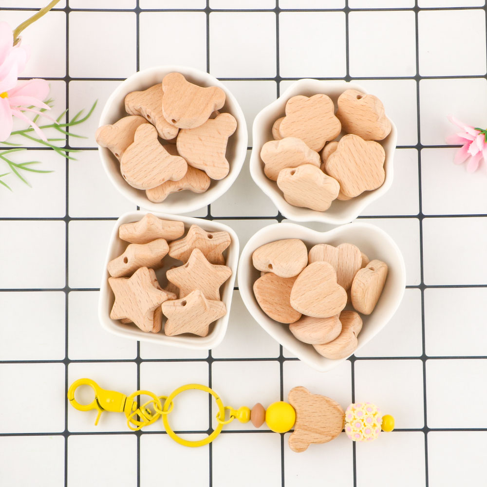 Kovict 15pcs Beech Wood Bear F - مراجعة Art Craft Handmade وسعره