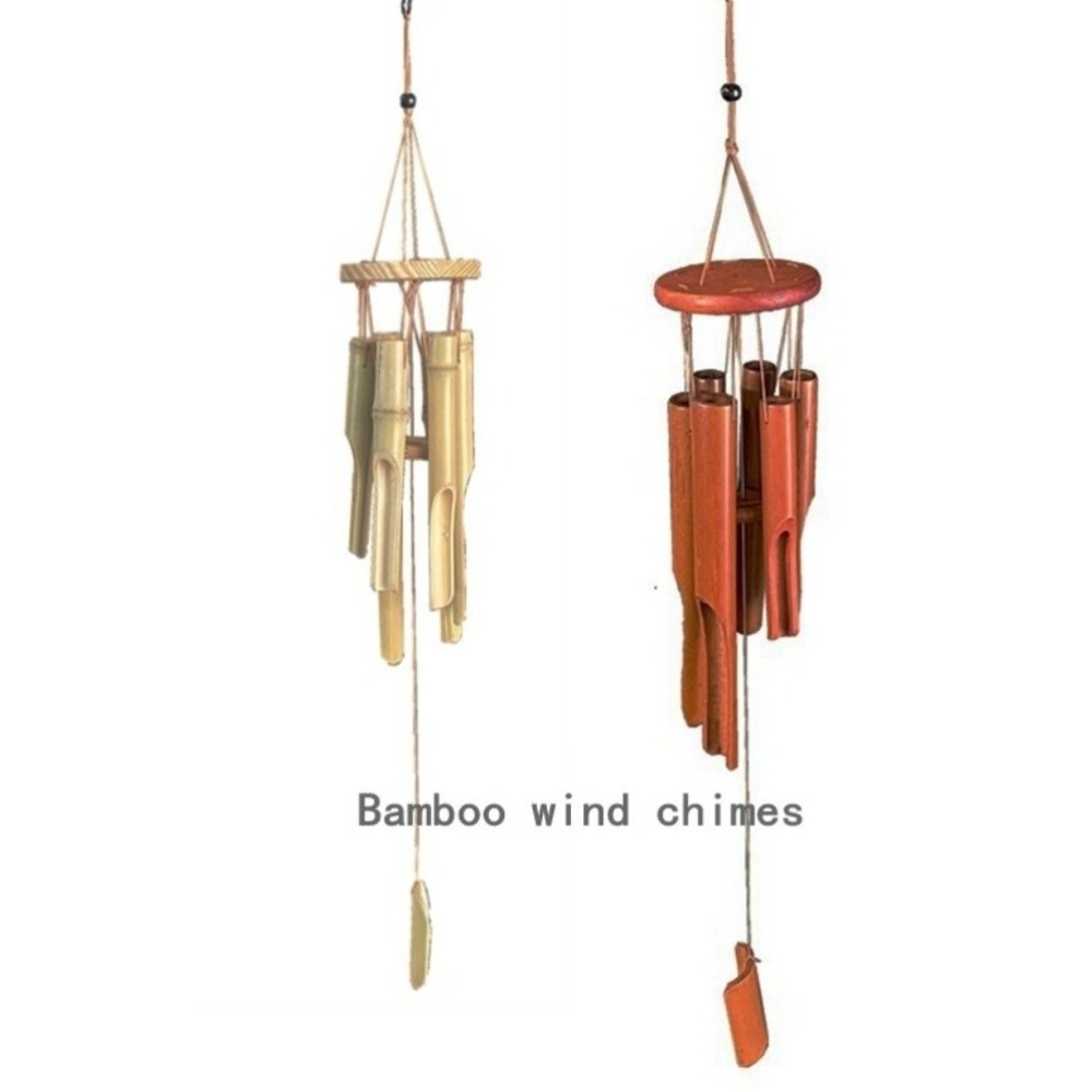 Retro 6 Tubes Bamboo Wind Chim - مراجعة Art Craft Youtube وسعره