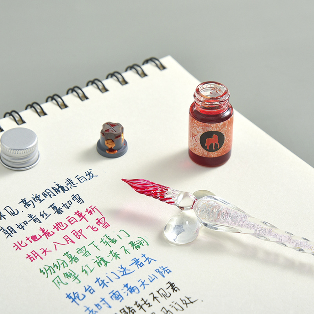 Calligraphy Glass Dip Pen Ink  - مراجعة Calligraphy Pen Set وسعره
