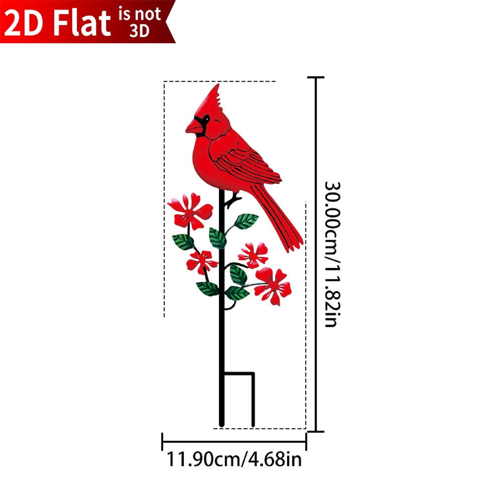 2D Flat Red Bird Design Garden - مراجعة Art And Craft Photos وسعره