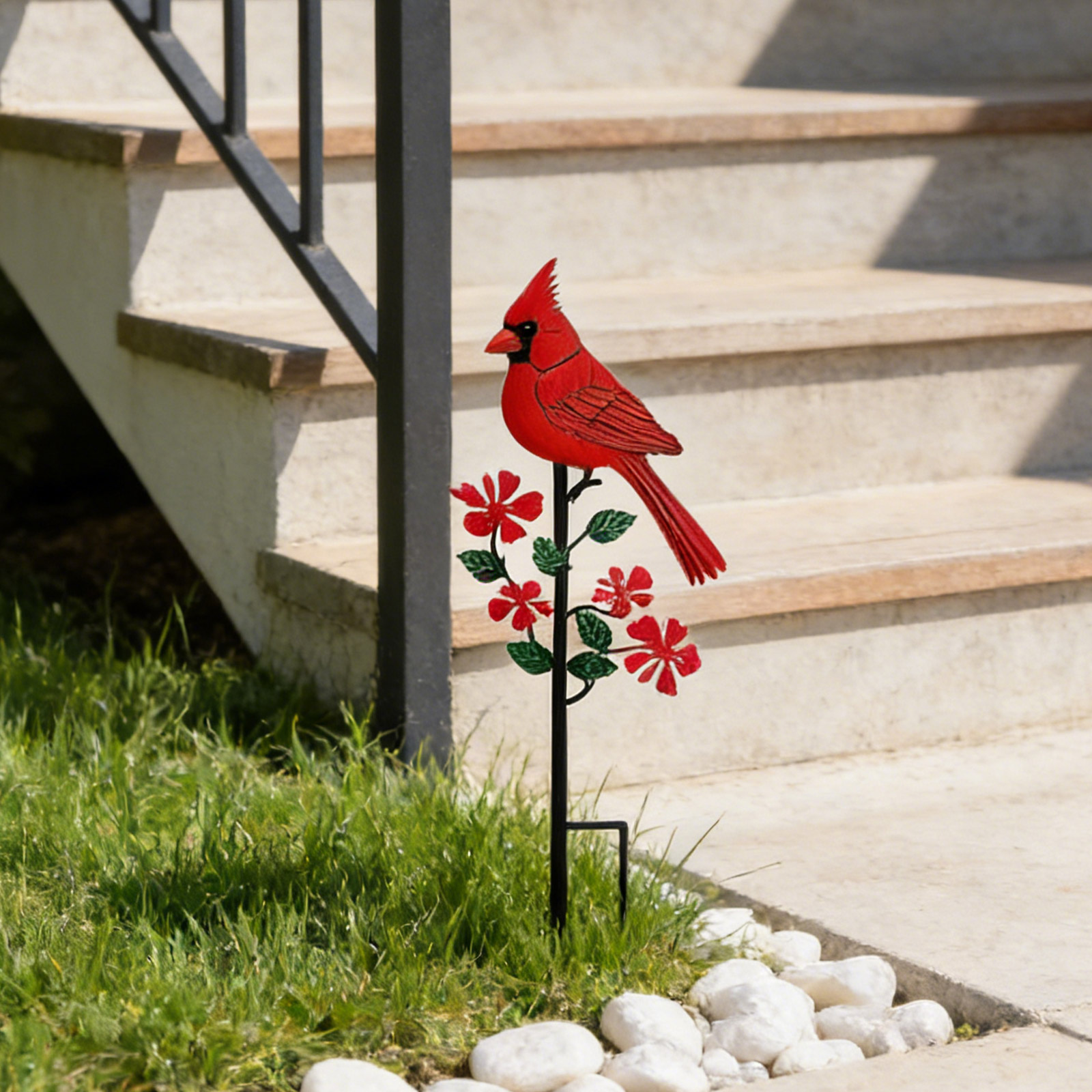 2D Flat Red Bird Design Garden - مراجعة Art And Craft Photos وسعره