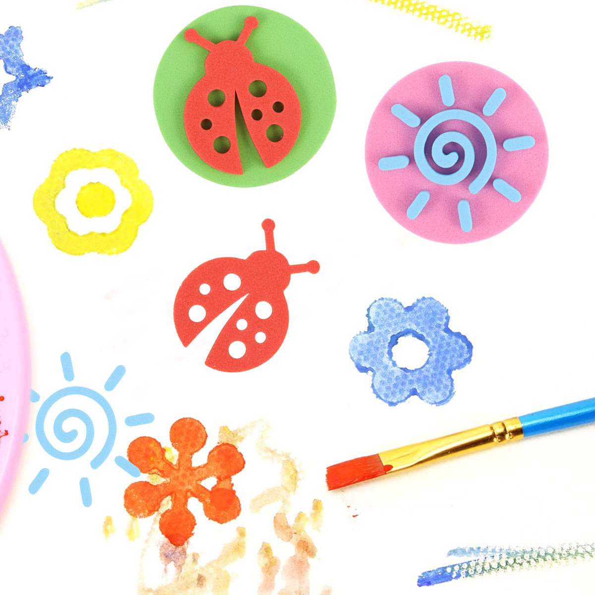 12Pcs Creative Painting Stampe - مراجعة Art Craft Toddler وسعره