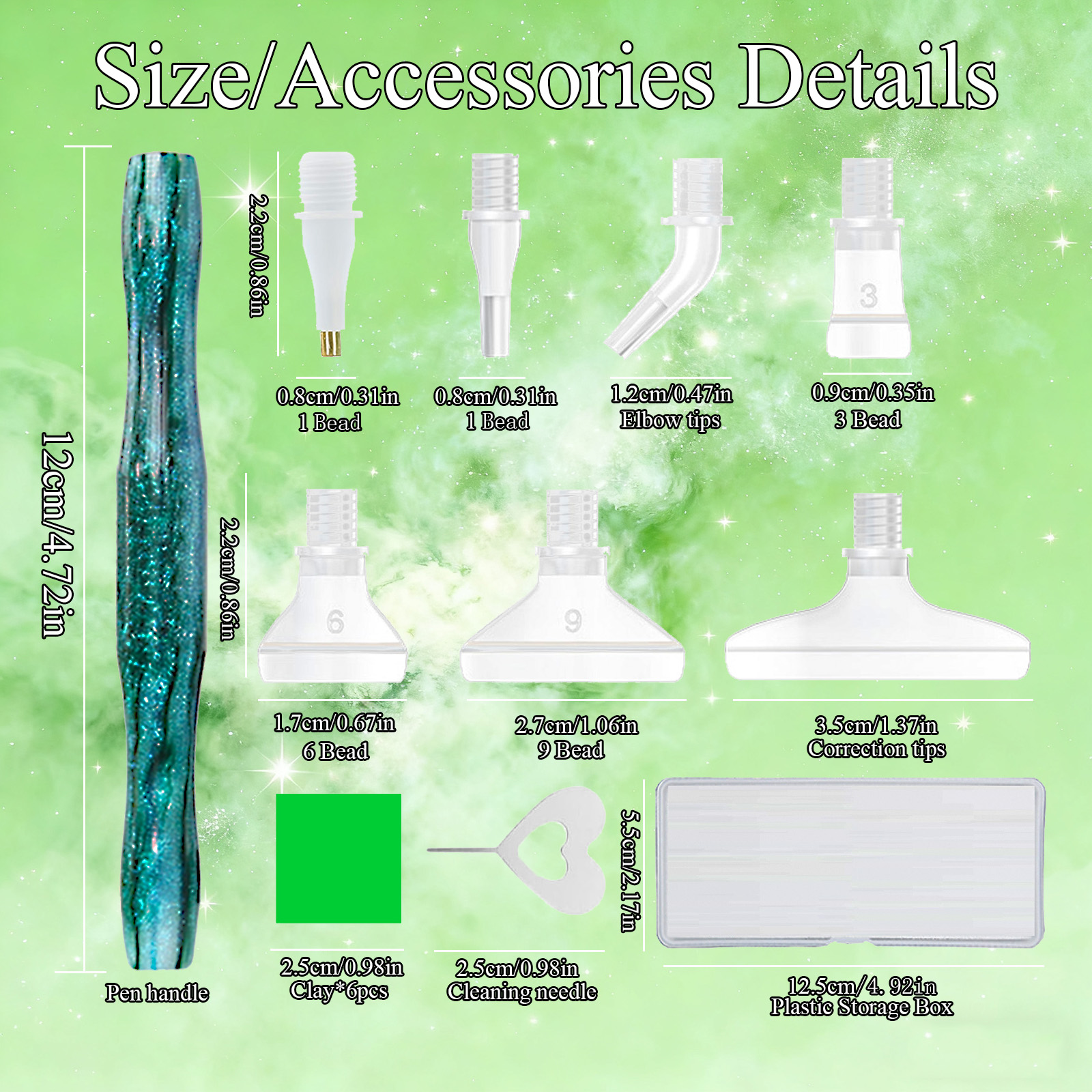 Diamond Paintbrush Set (Green) - مراجعة Craft Art Set وسعره