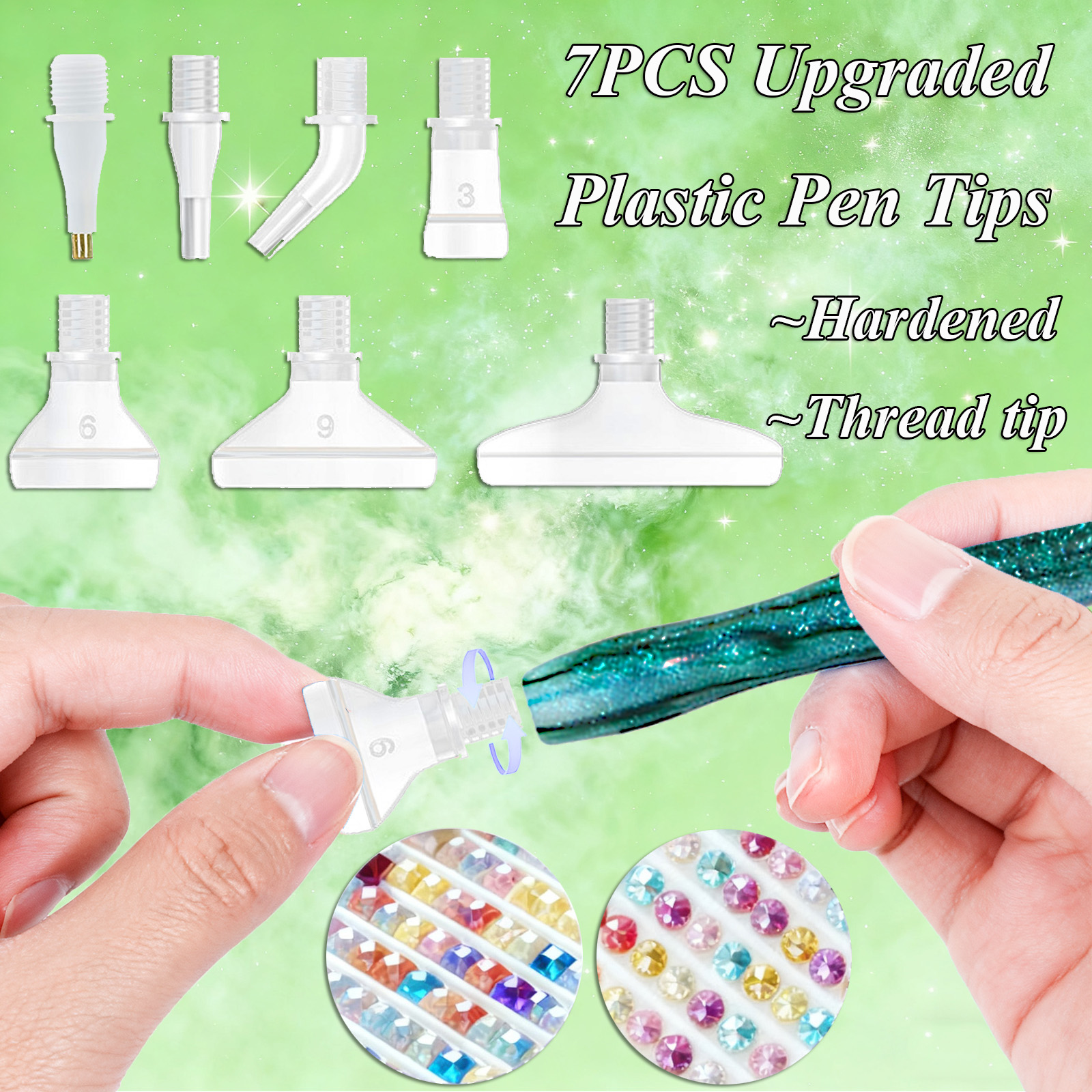Diamond Paintbrush Set (Green) - مراجعة Craft Art Set وسعره