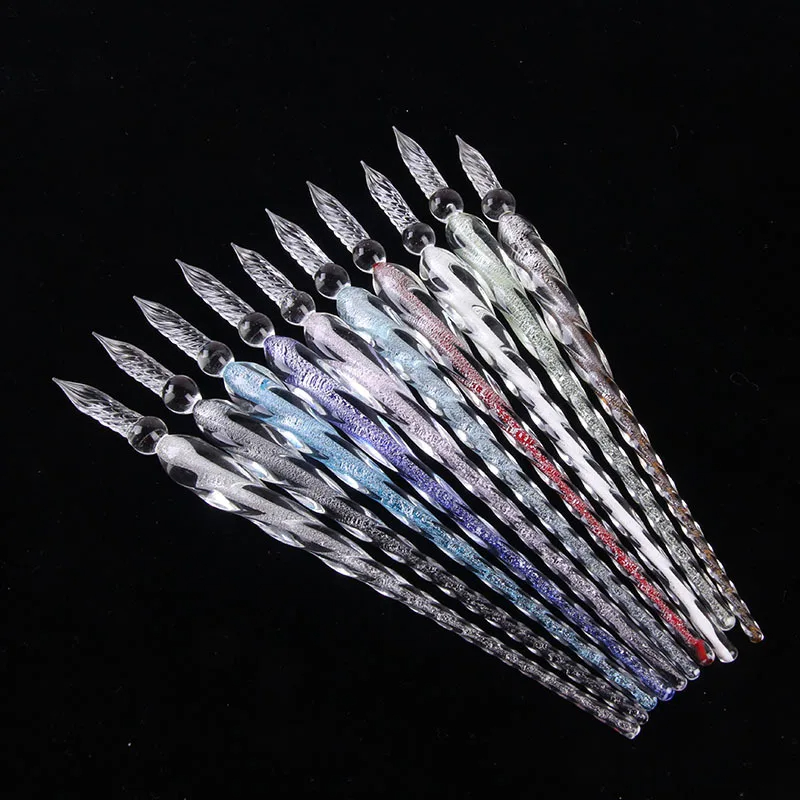 Starry Crystal Vintage Glass D - مراجعة Calligraphy Pen Set وسعره