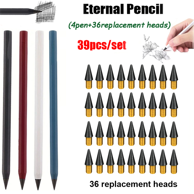 39pcs/set Creative Metal Penci - مراجعة Calligraphy Pen Set وسعره