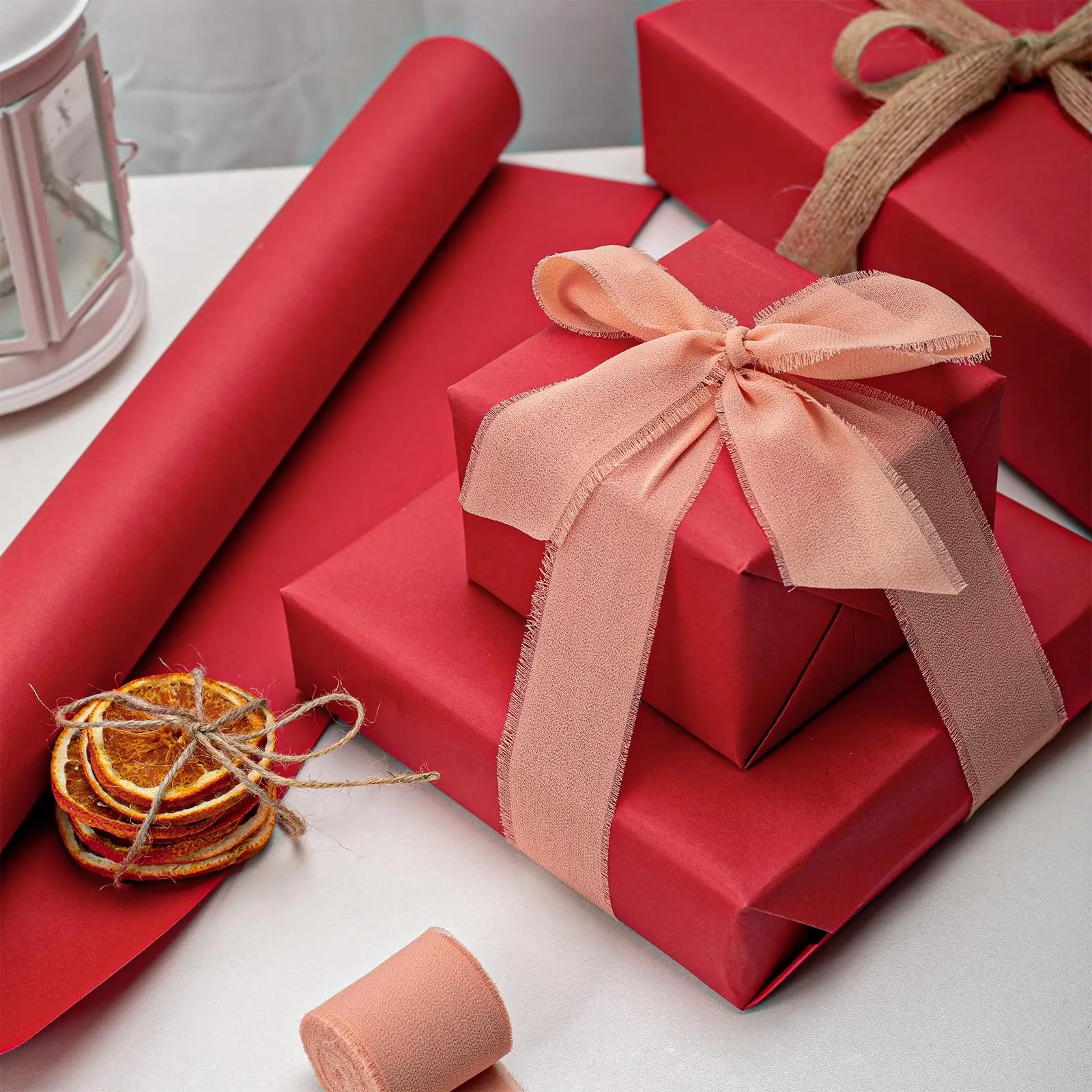 Kraft Paper red Ideal for Gift - مراجعة Art Craft Recycled Materials وسعره