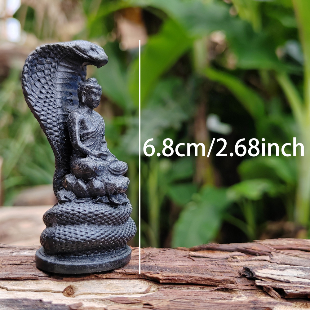 Snake-Guarding-Buddha Sculptur - مراجعة Art Craft Display وسعره