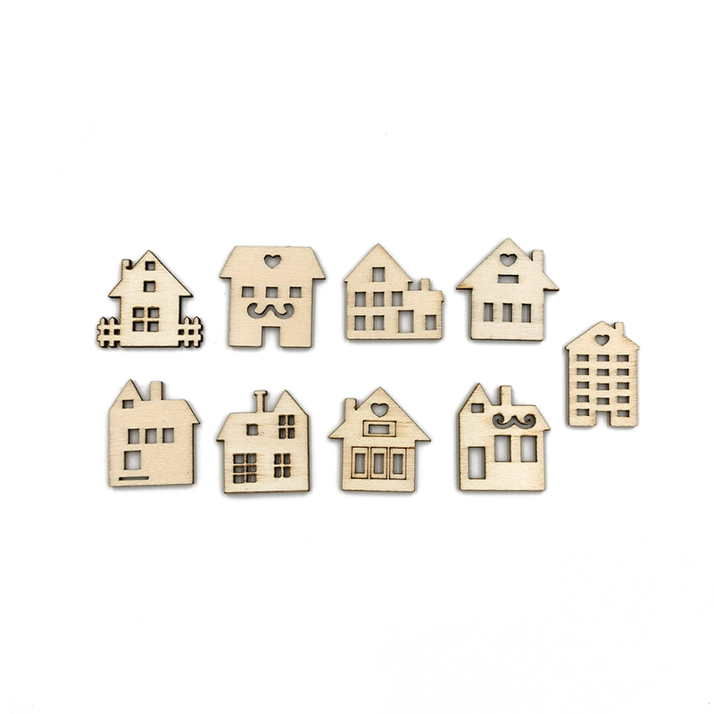 50pcs DIY Crafts Blank House S - مراجعة Art Craft Activities For Preschoolers وسعره