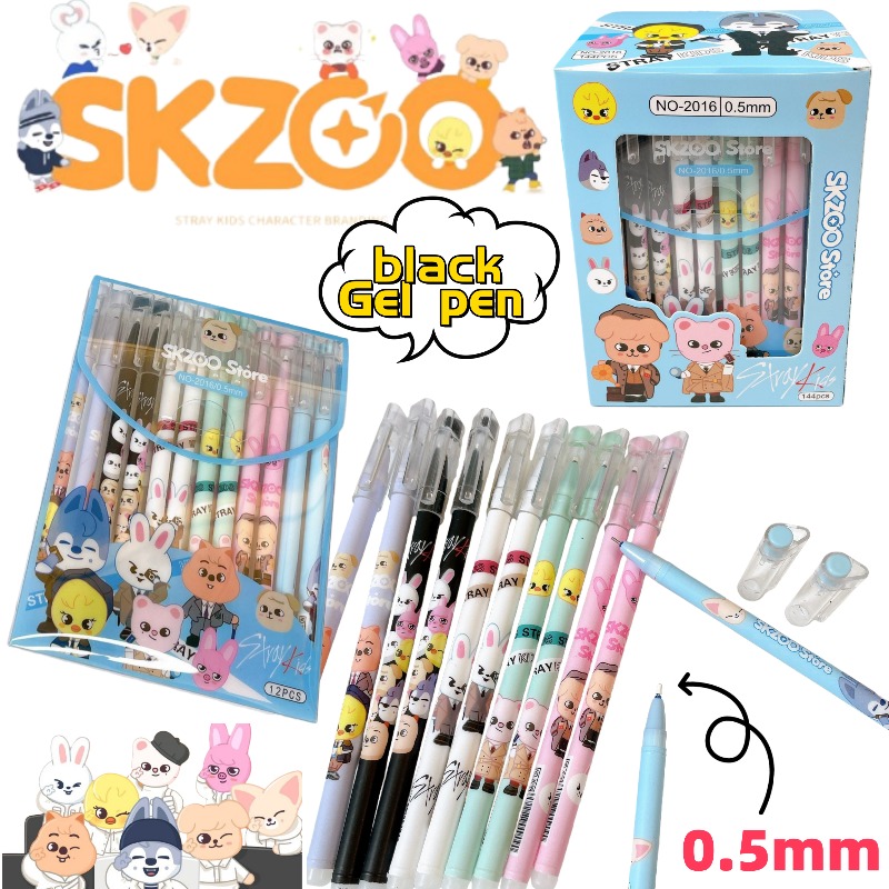SKZOO Wolf chan Dwaekki Bbokar - مراجعة Calligraphy Pen Set وسعره