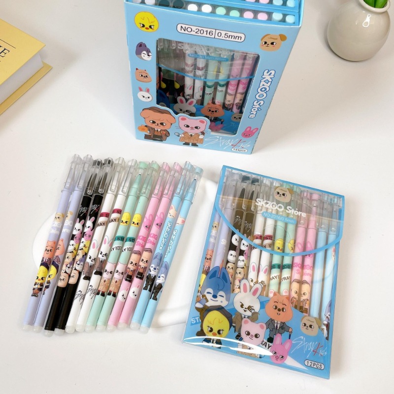 SKZOO Wolf chan Dwaekki Bbokar - مراجعة Calligraphy Pen Set وسعره