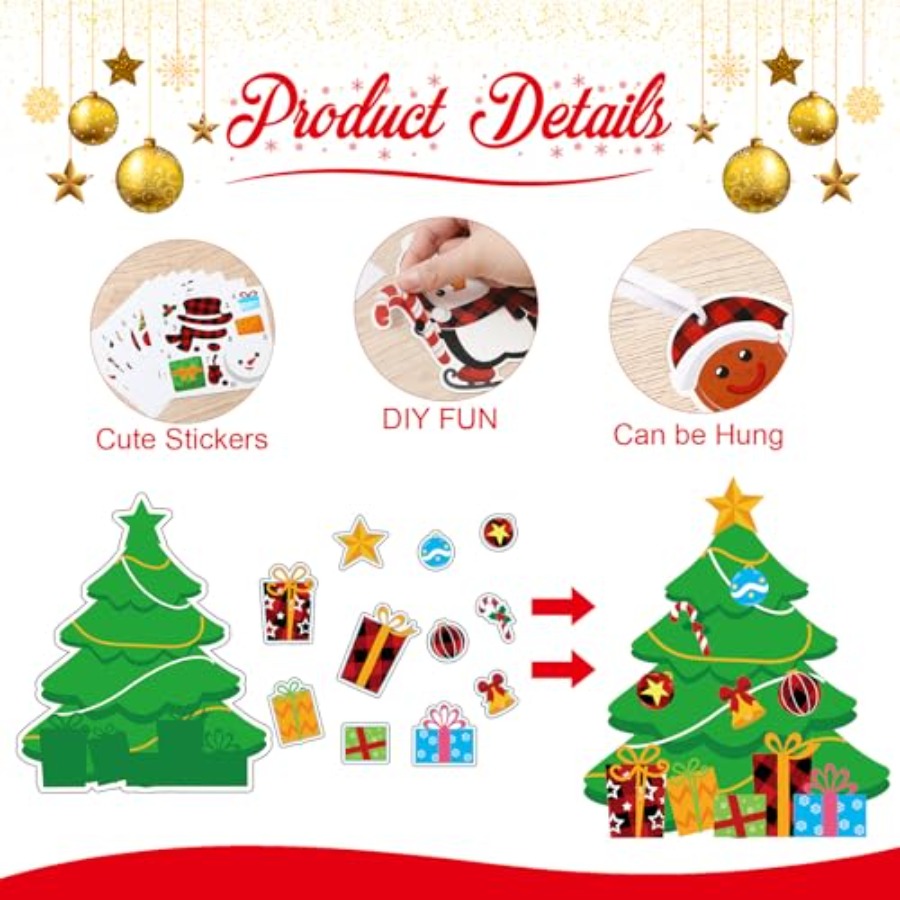 Sets Christmas Crafts Kits for - مراجعة Art Craft Christmas Tree وسعره