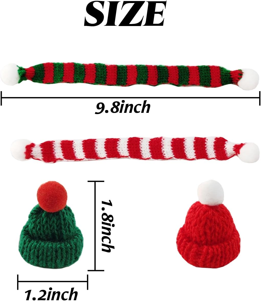 32PCS Mini Knit Hat Mini Chris - مراجعة Art Craft Christmas Tree وسعره