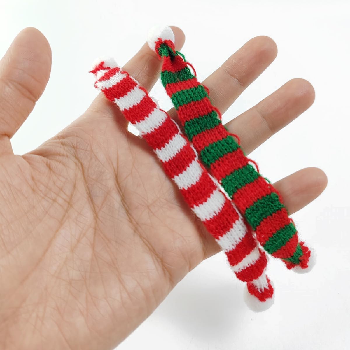 32PCS Mini Knit Hat Mini Chris - مراجعة Art Craft Christmas Tree وسعره