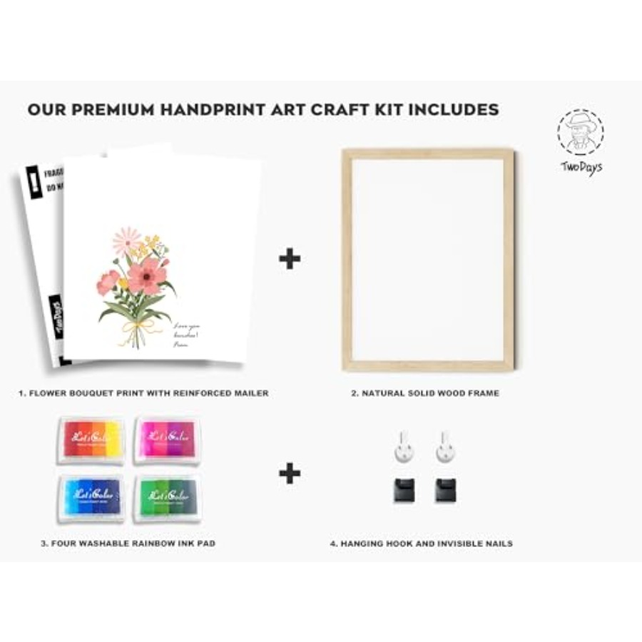 Flower Bouquet Handprint Art C - مراجعة Art & Craft Paper Ideas وسعره
