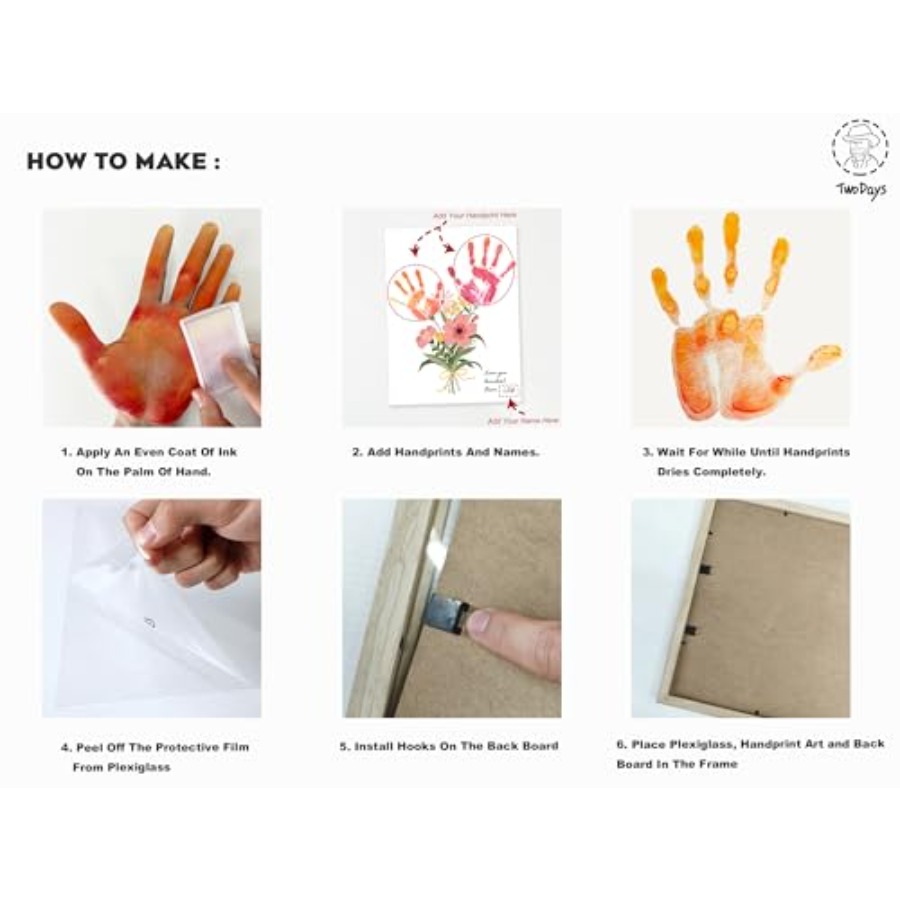 Flower Bouquet Handprint Art C - مراجعة Art & Craft Paper Ideas وسعره