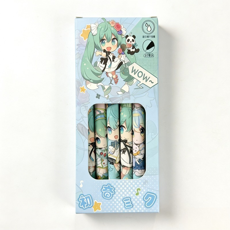 Hatsune Miku quick-drying gel  - مراجعة Calligraphy Pen Set وسعره