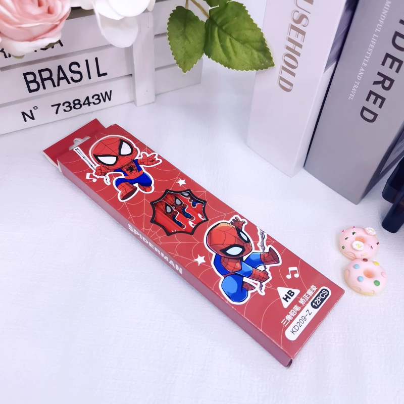 12pcs/set Pikachu/Spider-Man/C - مراجعة Calligraphy Pen Set وسعره