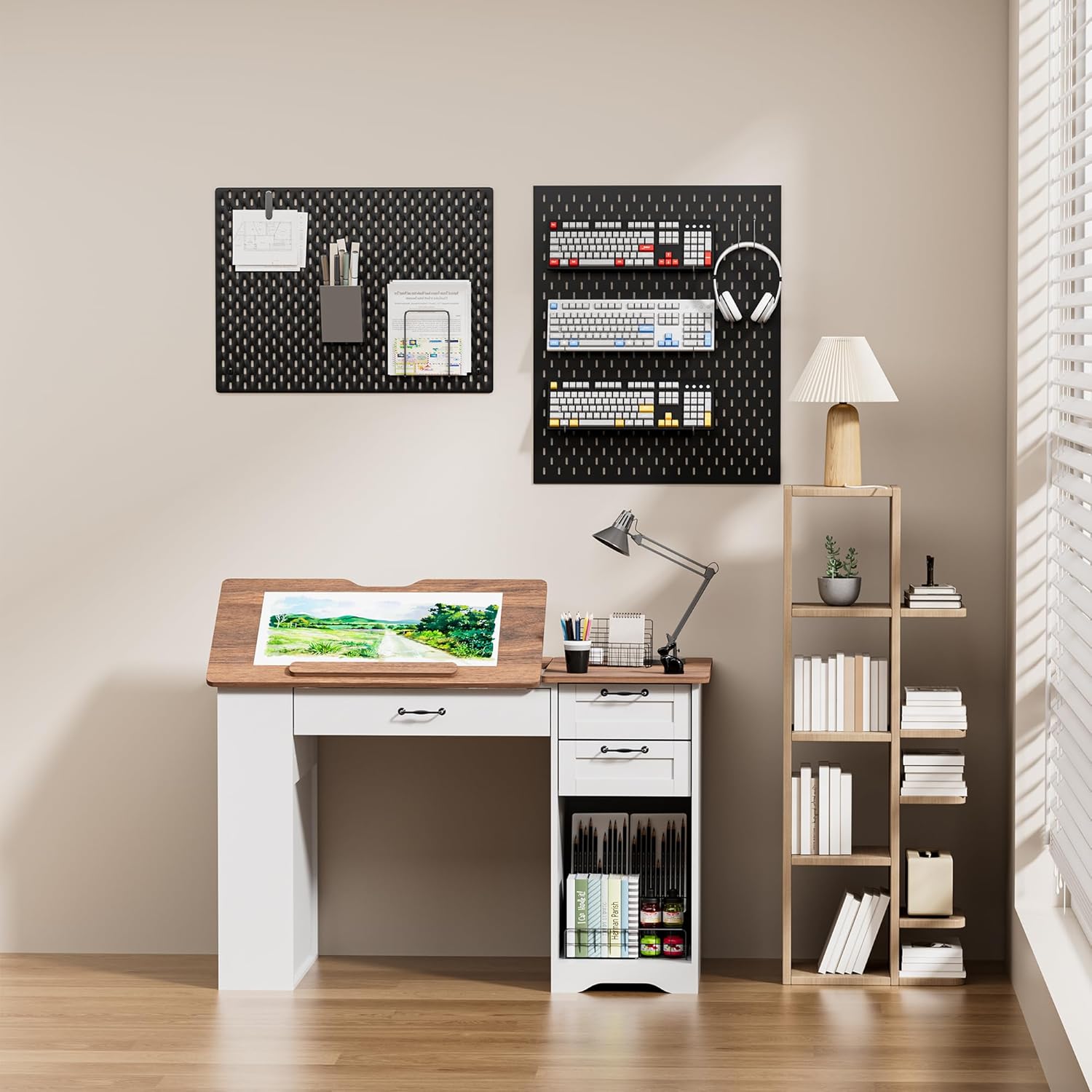 Drafting Table with Storage Ca - مراجعة Art & Craft Paper Ideas وسعره