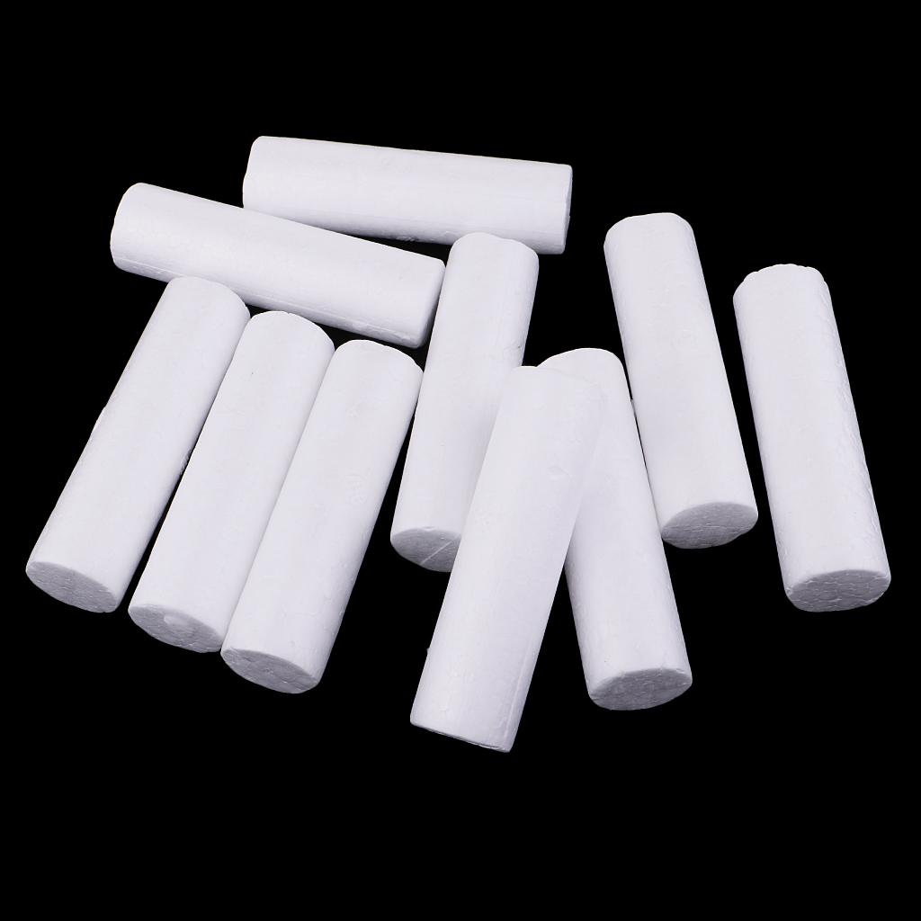 10 Pieces Blank White Cylinder - مراجعة Art Craft Toddler وسعره