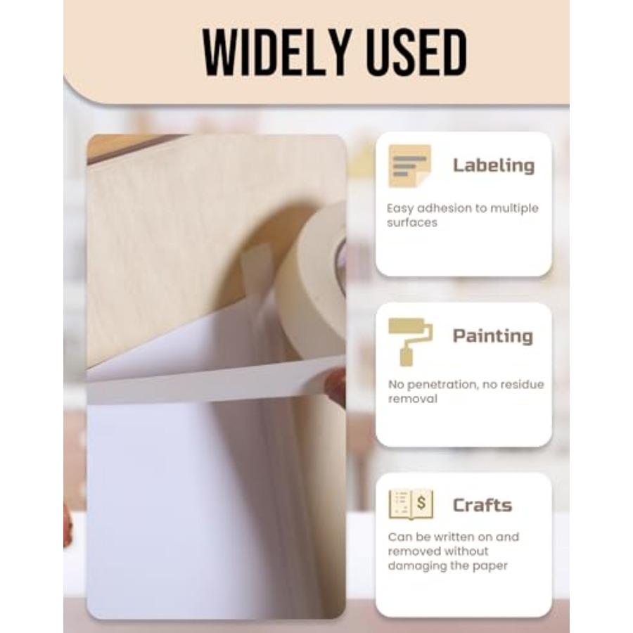 Masking Tape 3/4 inch, 3 Pack  - مراجعة Art X Craft وسعره