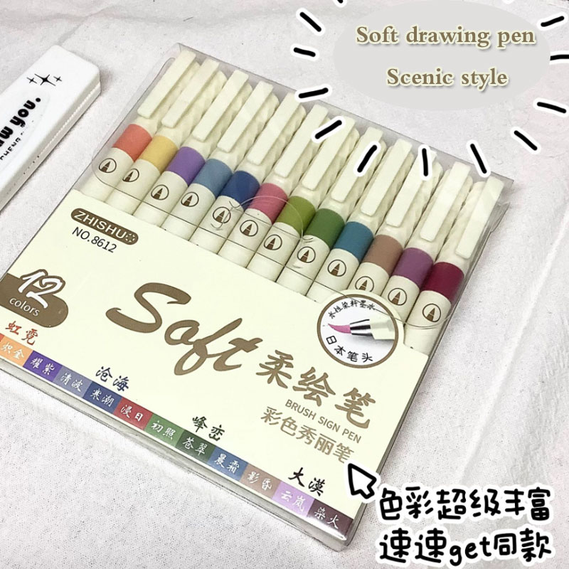 24/3 Color Vintage Watercolor  - مراجعة Calligraphy Pen Set وسعره