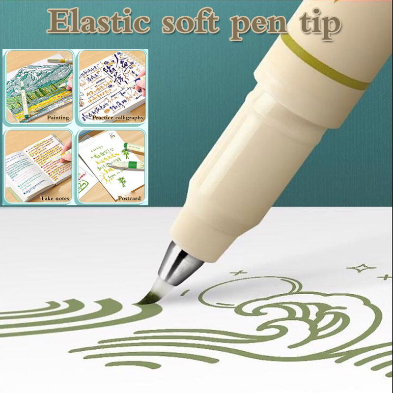 24/3 Color Vintage Watercolor  - مراجعة Calligraphy Pen Set وسعره