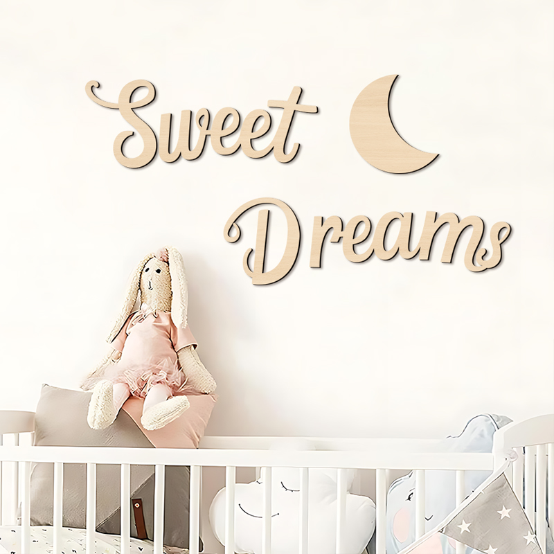 Sweet Dreams Wall Sign Wooden  - مراجعة Art Craft Display وسعره