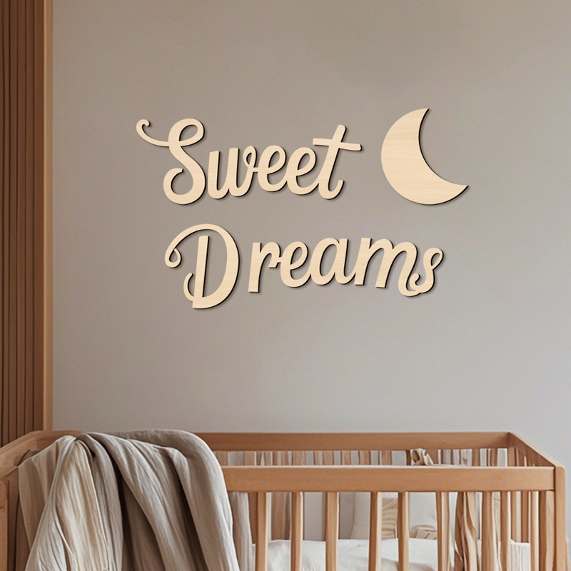 Sweet Dreams Wall Sign Wooden  - مراجعة Art Craft Display وسعره