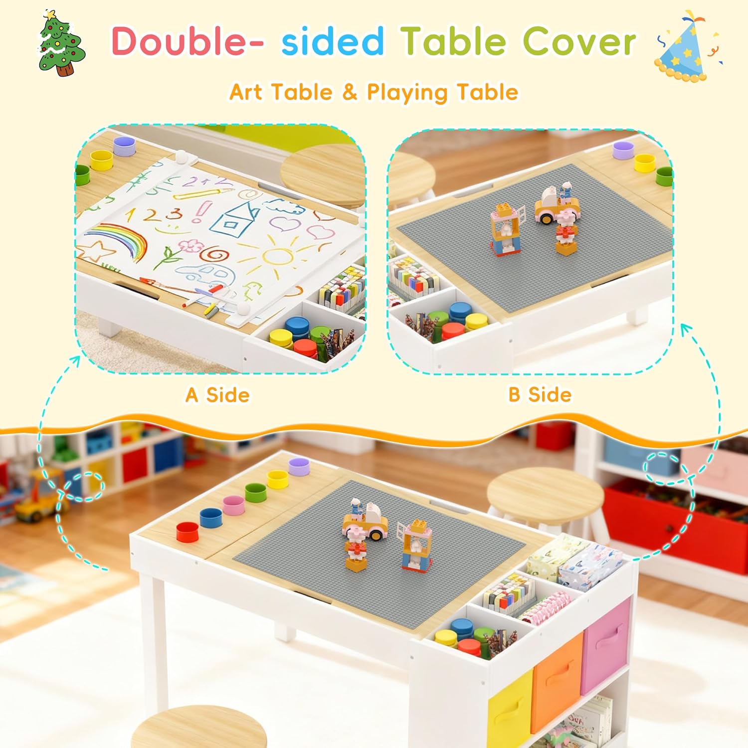Kids Art Table and 2 Chairs Se - مراجعة Art X Craft وسعره