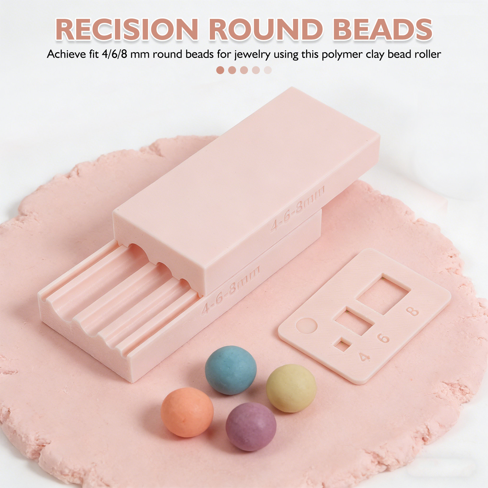 2Pcs Polymer Clay Bead Roller  - مراجعة Polymer Clay Set وسعره