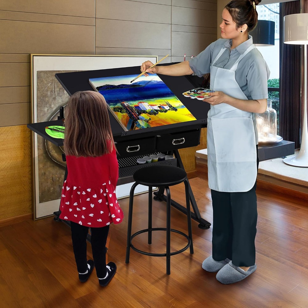 Art Craft Table with Adjustabl - مراجعة Art & Craft Paper Ideas وسعره