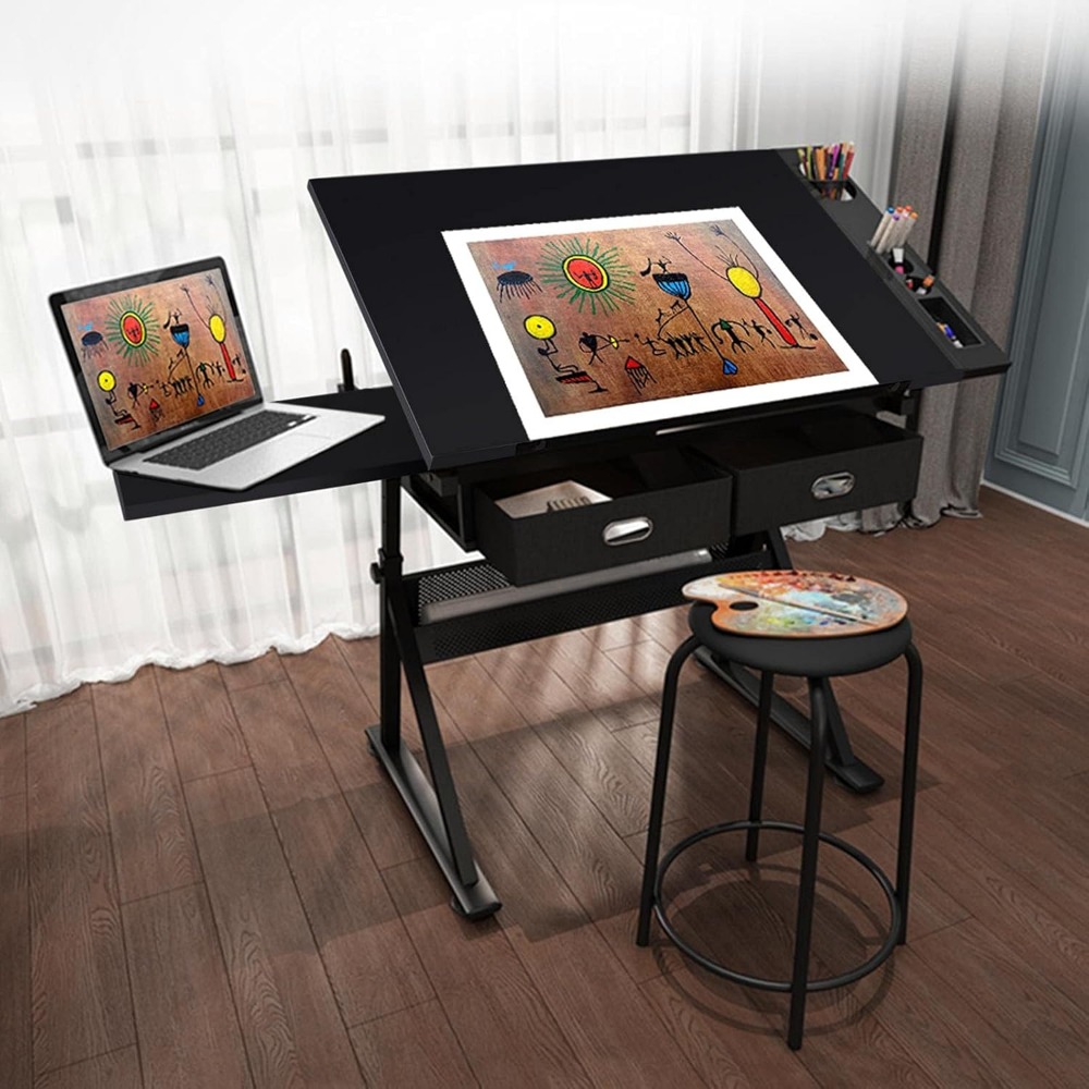 Art Craft Table with Adjustabl - مراجعة Art & Craft Paper Ideas وسعره