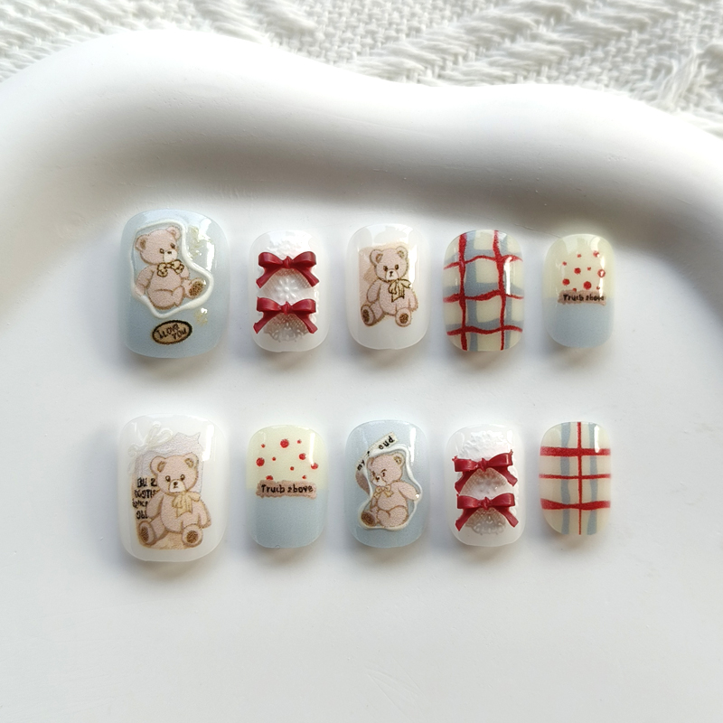 10Pcs Korean Style Cute Bear a - مراجعة Art Craft Handmade وسعره